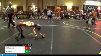 46 lbs Round 5 (6 Team) - Asher Wilbur, Show Me National Team vs Zeke Cheevers, Mid MO Vikings