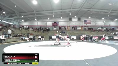 157 lbs 5th Place Match - Mike Zacur, Seton Hill vs Vincent Cabral, Western Colorado