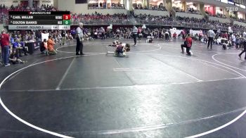 70 lbs Champ. Round 2 - Cael Miller, Millard South Wrestling Club vs Colton Banks, NGSE