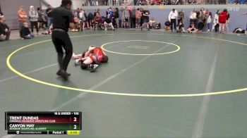 106 lbs Round 1 - Trent Dundas, Cordova Pounders Wrestling Club vs Canyon May, Interior Grappling Academy