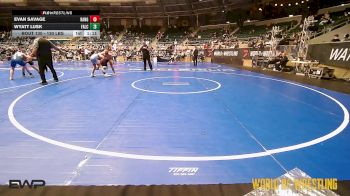 130 lbs 5th Place - Evan Savage, Ranger 47 Wrestling Club vs Wyatt Lusk, Falcon Empire