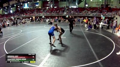 89 lbs Cons. Round 2 - Addison Judy, Ashland-Greenwood Jr Wrestling vs Pashynce Owens-Webb, Wayne Wrestling Club