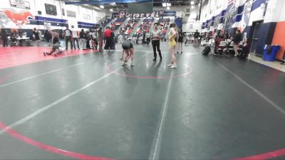 132 lbs 1st Place Match - Juliet Salazar, Northview vs Clarissa Cisneros, Northview
