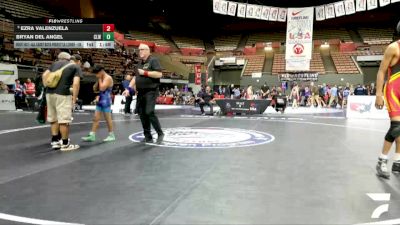 All Cadet Boys Freestyle Lower - 106 lbs Cons. Round 4 - Ezra Valenzuela vs Bryan Del Angel, Club Lucha Wrestling