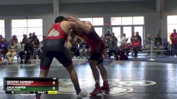 197 lbs Prelim - Geoffry Kaminsky, Ohio Wesleyan University vs Zach Harper, Hiram College