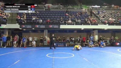 92 lbs Quarters - Kolten Mueller, Team Nazar Training Center vs Case Freeman, Sebolt Wrestling Academy