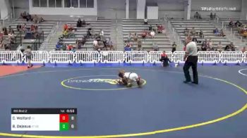 60 lbs Prelims - Carter Wolford, Young Guns Yellow Elem vs Brayden Dejesus, Shore Thing Elem