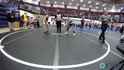 92 lbs Quarterfinal - Reece Starr, Marlow Outlaws vs Hunter Branchcomb, Heat