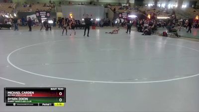 90 lbs Semifinal - Dysen Dixon, Rabbit Wrestling Club vs Michael Carden, Big Red Wrestling Club