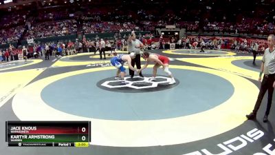 D2-215 lbs Champ. Round 1 - Jace Knous, Wapakoneta vs Kartyr Armstrong, Warren