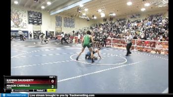 120 lbs Champ. Round 1 - Mason Carrillo, Royal vs Kamrin Daugherty, Yucaipa