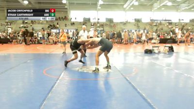 170 lbs Round Of 64 - Jacob Critchfield, Doughboy Black - HSB vs Ethan Cartwright, All American Wrestling Club - HSB