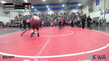140-155 lbs Quarterfinal - Hagen Remus, Barnsdall Youth Wrestling vs Ryder Bayer, Broken Arrow Wrestling Club