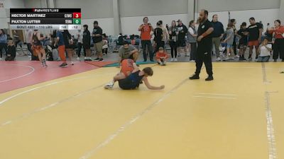 110 lbs Cons. Sub-semis - Hector Martinez, Coppell Stars Wrestling Club vs Paxton Lutter, Texas Eagle Wrestling Academy