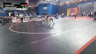 144 lbs Champ. Round 3 - Gideon Gonzalez, Bergen Catholic vs Laudan Henry, St Peter Prepatory