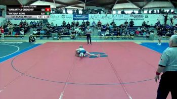 114 lbs 1st Place Match - Skylar Kool, American Leadership Academy - Anthem South vs Samantha Gregory, Coolidge High School