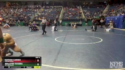 4A 285 lbs Quarterfinal - Nathan Carnes, Porter Ridge vs Benjamin Rogers, A.C. Reynolds