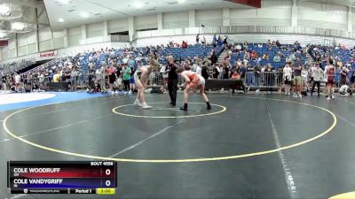 138 lbs Cons. Round 3 - Cole Woodruff, OH vs Cole Vandygriff, IN