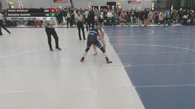 115 lbs Cons. Rd Of 32 - Giana Wurslin, Big Game Wrestling Club vs Natasha Shafer, Firecrackers