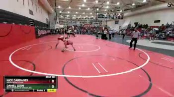 120 Boys Cons. Round 5 - Daniel Leon, Betterman Elite Wrestling vs Nick Dardanes, Brush High School