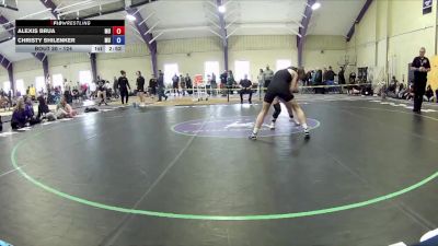 124 lbs Round 3 - Alexis Brua, D`Youville University vs Christy Shilenker, Hiram College