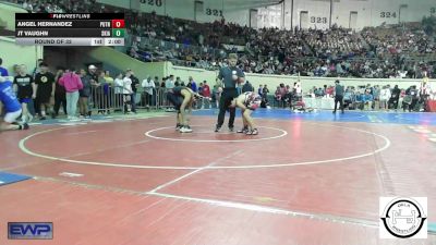 120 lbs Round Of 32 - Jt Vaughn, Skiatook Youth Wrestling vs Angel Hernandez, Putnam City