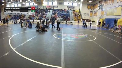 138 Blue 3rd Place Match - Manuel Moreno, Camden vs Jacob Pellecer, Wellington Community Hs