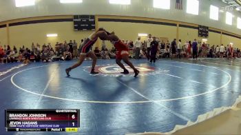 215 lbs Quarterfinal - Brandon Johnson, Lawrence North Wrestling Club vs Jevon Hagans, Terre Haute Northside Wrestling Club