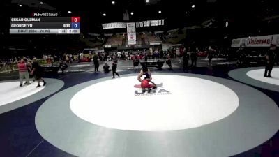 70 kg 7th Place Match - Cesar Guzman vs George Yu, Guardian Knights Wrestling Club