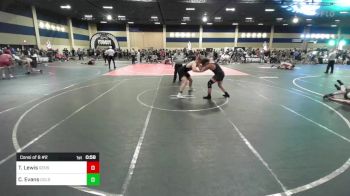 215 lbs Consi Of 8 #2 - Tyler Lewis, Gensaw Elite vs Chance Evans, Golden Coast Grappling