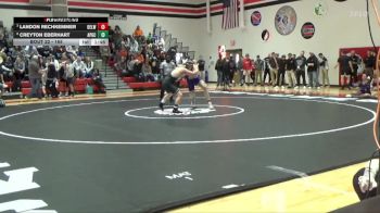 165 lbs Quarterfinal - Landon Rechkemmer, Oelwein vs Creyton Eberhart, AP-GC