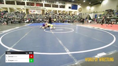 115 lbs Consi Of 32 #2 - Luca Cerasi, Escalon Wrestling vs Lance Draper ...