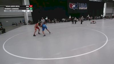 126 lbs Cons. Sub-quarters - Noah Aiden Meza, Black Fox Wrestling Academy vs Dominic Cordero, Tennessee