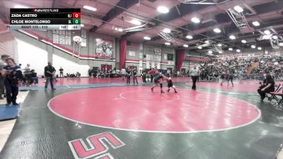 110 lbs Cons. Round 1 - Chloe Montelongo, Don Lugo vs Zada Castro, Mission Viejo
