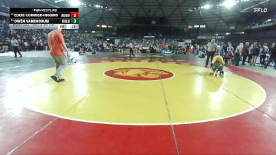 Boys 3A 138 lbs Cons. Round 5 - Owen VanRossum, Ridgeline vs Eddie Cormier-Higgins, Enumclaw