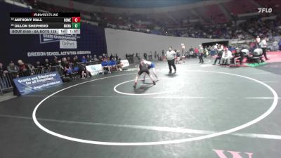 6A Boys 138 lbs Champ. Round 2 - Anthony Hall, North Medford Boys vs Dillon Shepherd, McNary Boys