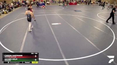 138 lbs Semifinal - Carson Hartmann, SHAKOPEE MAT CLUB vs Hayden Holm, Minnesota