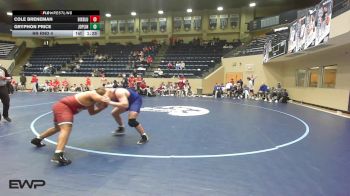 215 lbs Rr Rnd 4 - Cole Breneman, Bixby Blue vs Gryphon Price, Joplin High School