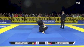 Elizabeth Lynn Robinson vs Hannah Elizabeth Wight 2025 Pan IBJJF Jiu-Jitsu No-Gi Championship