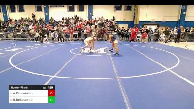 145 lbs Quarterfinal - Aaron Pimental, New Bedford vs Ryan DeSouza, Saint John's Prep