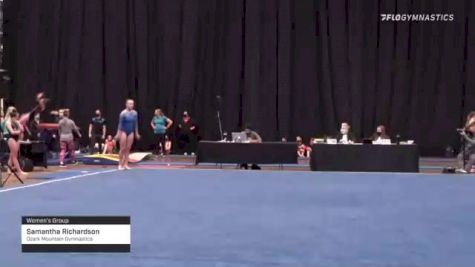 Samantha Richardson - Women's Group, Ozark Mountain Gymnastics - 2021 Women's Xcel Region 4 Championships