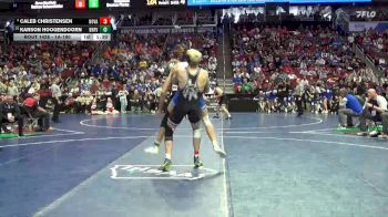 1A-190 lbs Quarterfinal - Karson Hoogendoorn, Boyden-Hull/Rock Valley vs Caleb Christensen, Nodaway Valley