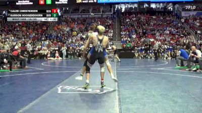 1A-190 lbs Quarterfinal - Karson Hoogendoorn, Boyden-Hull/Rock Valley vs Caleb Christensen, Nodaway Valley