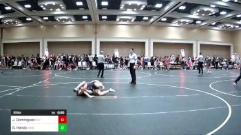 95 lbs Quarterfinal - Jacob Dominguez, Elite Force WC vs Gavin Handy, Grindhouse WC