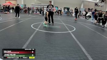 50 lbs Quarterfinal - James Miller, Southern Maryland Rush Wrestling vs Ira Diaz, Baltimore Wrestling Club