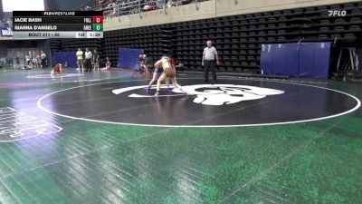 95 lbs Semifinal - Jacie Bash, Falls Creek vs Gianna D'Angelo, Greensburg