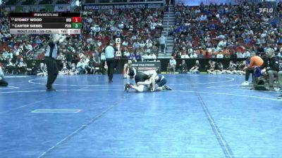 3A-126 lbs Champ. Round 2 - Carter Siebel, Pleasant Valley vs Stoney Wood, Indianola