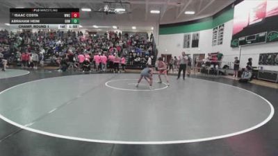 106 lbs Champ. Round 1 - Isaac Costa, Wamego Wrestling Club vs Abraham Heim, Greater Heights Wrestling
