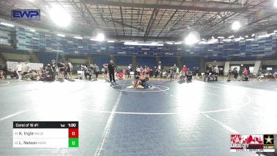 106 lbs Consi Of 16 #1 - Kasyn Ingle, Maurer Coughlin Wrestling Club vs Lelan Nelson, Askren Wrestling Academy