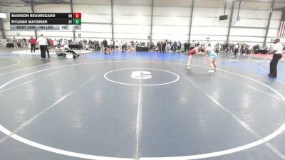 185 lbs Consi Of 16 #2 - Madison Beauregard, NH vs Ryleigh Maybrier, KY